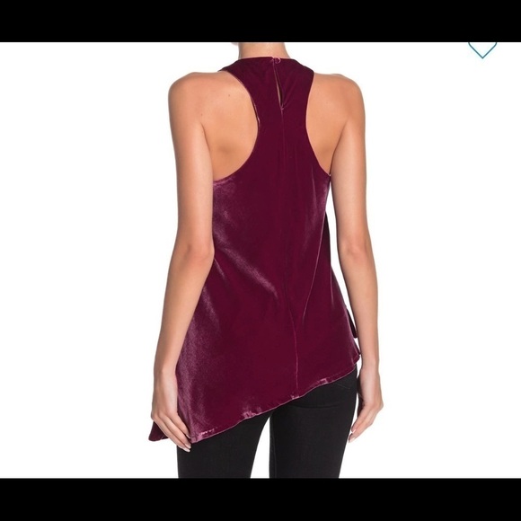 CINQ A Sept Velvet Dylan Asymmetrical Top XS - Picture 4 of 11